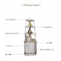 歐式實木角櫃 白色轉角櫃 44cm (IS0522)