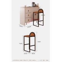 Italian style 輕奢多功能伸縮轉角吧枱 酒櫃餐邊櫃 115cm (IS0512)