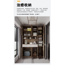 北歐摩登系列 8呎高儲物櫃 餐邊櫃 收納多層雜物櫃 大容量鞋櫃 45cm/80cm/120cm (IS8103)
