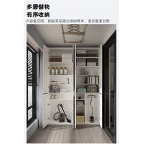 北歐摩登系列 8呎高儲物櫃 餐邊櫃 收納多層雜物櫃 大容量鞋櫃 45cm/80cm/120cm (IS8103)