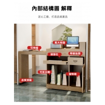 時尚收銀枱 吧枱 商用店鋪餐廳收銀櫃簡約現代前枱接待枱 68CM/88CM/108CM (IS8105)