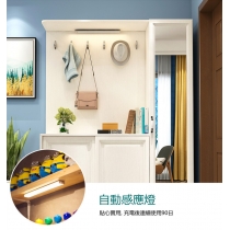 陳列品 100 x 36 x 200 左邊鏡門 $2399 田園純白系列 門廳鞋櫃 玄關隔斷櫃 間廳衣帽櫃屏風*100/110/120/130/140/150cm (IS8111)