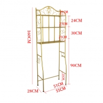 時尚 廁所落地多層收納架 洗手間馬桶置物架 浴室置物架*138/160cm (IS8112)
