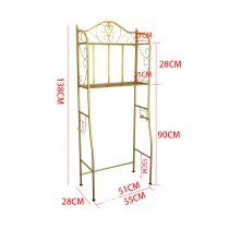 時尚 廁所落地多層收納架 洗手間馬桶置物架 浴室置物架*138/160cm (IS8112)