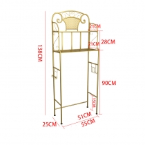 時尚 廁所落地多層收納架 洗手間馬桶置物架 浴室置物架*138/160cm (IS8112)