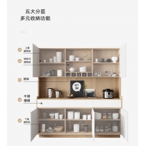 北歐品味糸列 現代簡約餐邊櫃 儲物高櫃置物櫃120cm/160cm(IS8113)