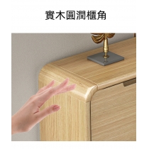 《HOLD》(陳列品一個$999，W60*D25*H120.6CM) 時尚系列 超薄窄款全實木翻斗鞋櫃 進門省空間 原木色薄身鞋櫃 60/80/100/120cm (IS8139)