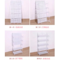 鐵藝 多層鞋架 免安裝可折疊鞋櫃*60cm/90cm (IS8148)