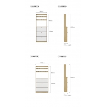 北歐摩登系列 薄身鞋櫃 衣帽櫃鞋櫃80/100cm(IS8177)