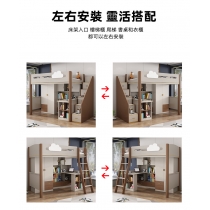 兒童皇國 多功能組合床 上床下衣櫃書桌 小朋友床 213/255cm(不包床褥)(IS8180)