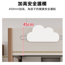 兒童皇國 多功能組合床 上床下衣櫃書桌 小朋友床 213/255cm(不包床褥)(IS8180)