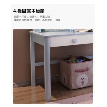 兒童皇國 實木書枱書架一體 學生兒童學習枱椅子組合100cm/120cm/140cm(IS8185)