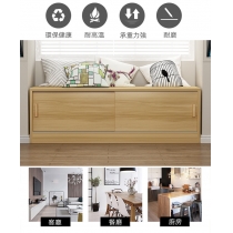 時尚 實木窗台趟門儲物櫃 電視櫃地櫃80cm/100cm/120cm/140cm/160cm(IS8203)