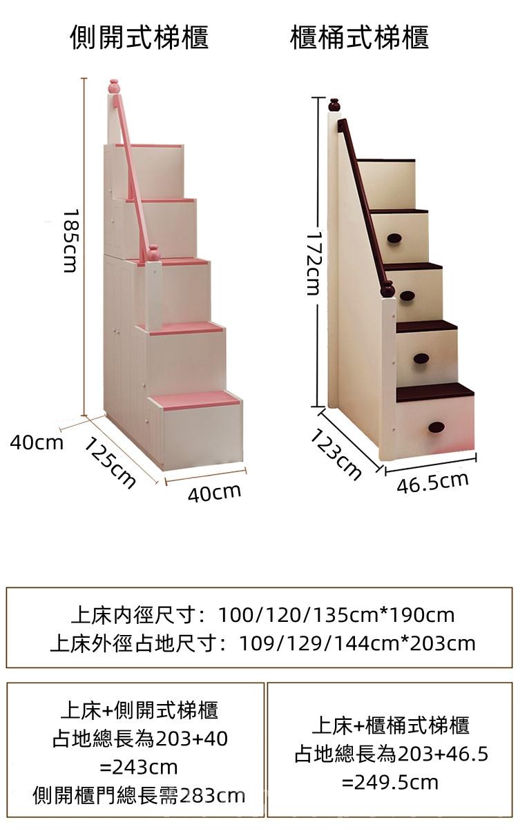 兒童皇國 多功能組合床 小朋友床 3呎3/4呎/4呎半(不包床褥) (IS4736)