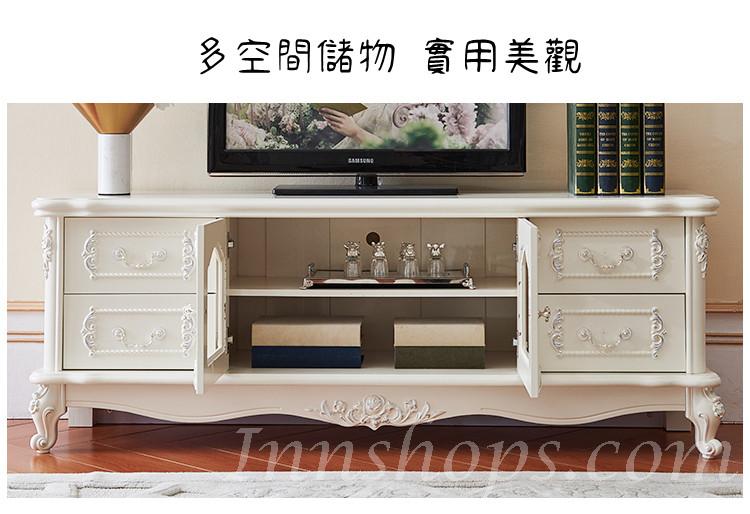 法式貴族 實木電視櫃描金描銀 160cm/180cm/200cm  (IS0387)