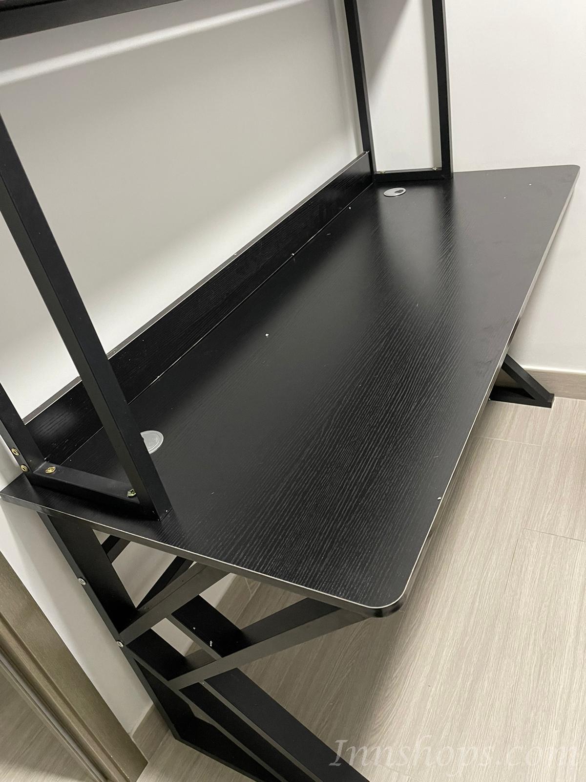 時尚學校傢俬 書台電腦桌 書桌連書架 80cm/100cm/120cm/140cm/160cm (IS7577)