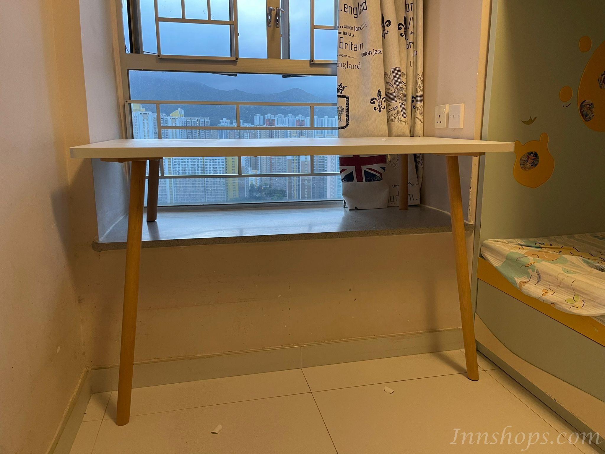 北歐小戶型窗台電腦枱書枱延伸枱 100cm/120cm/140cm *可自訂呎吋 (IS7936)