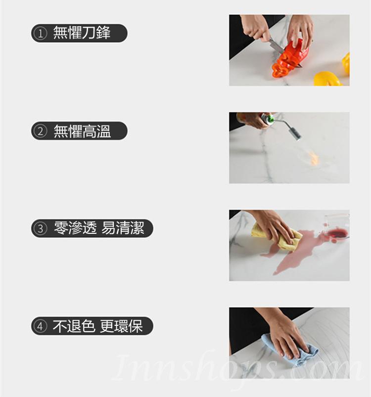 北歐實木白蠟木 實木圓桌岩板圓形餐桌轉盤120/130cm(IS8214)