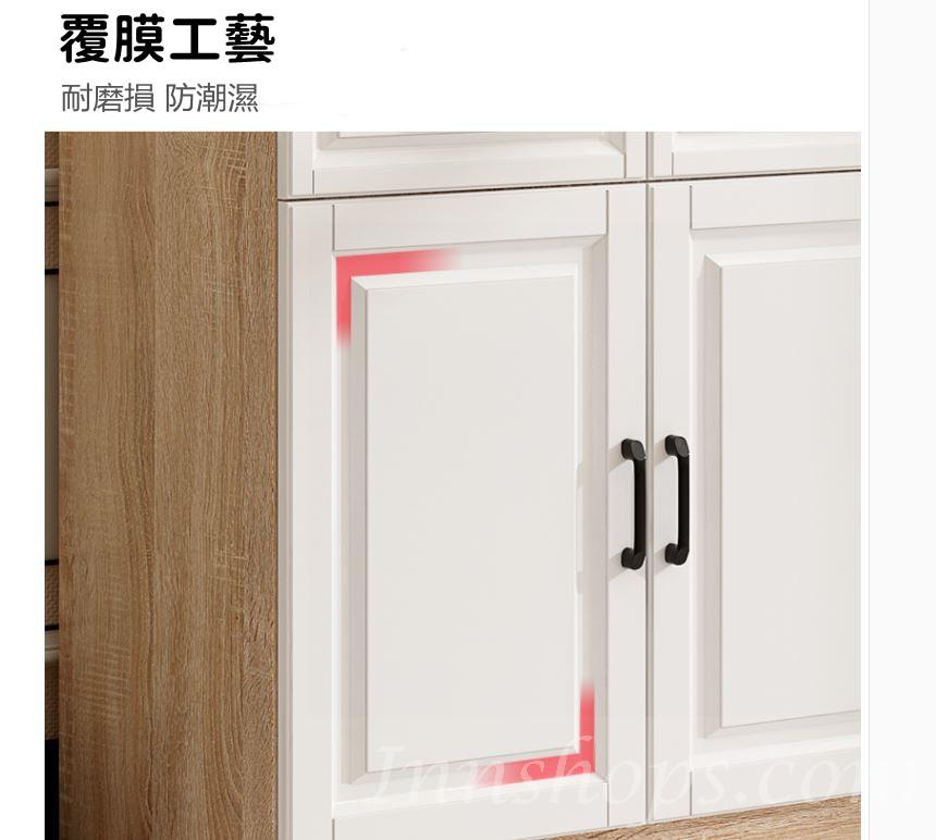 北歐風格實木餐邊櫃置物櫃酒櫃*80/119/158/197cm (IS8257)
