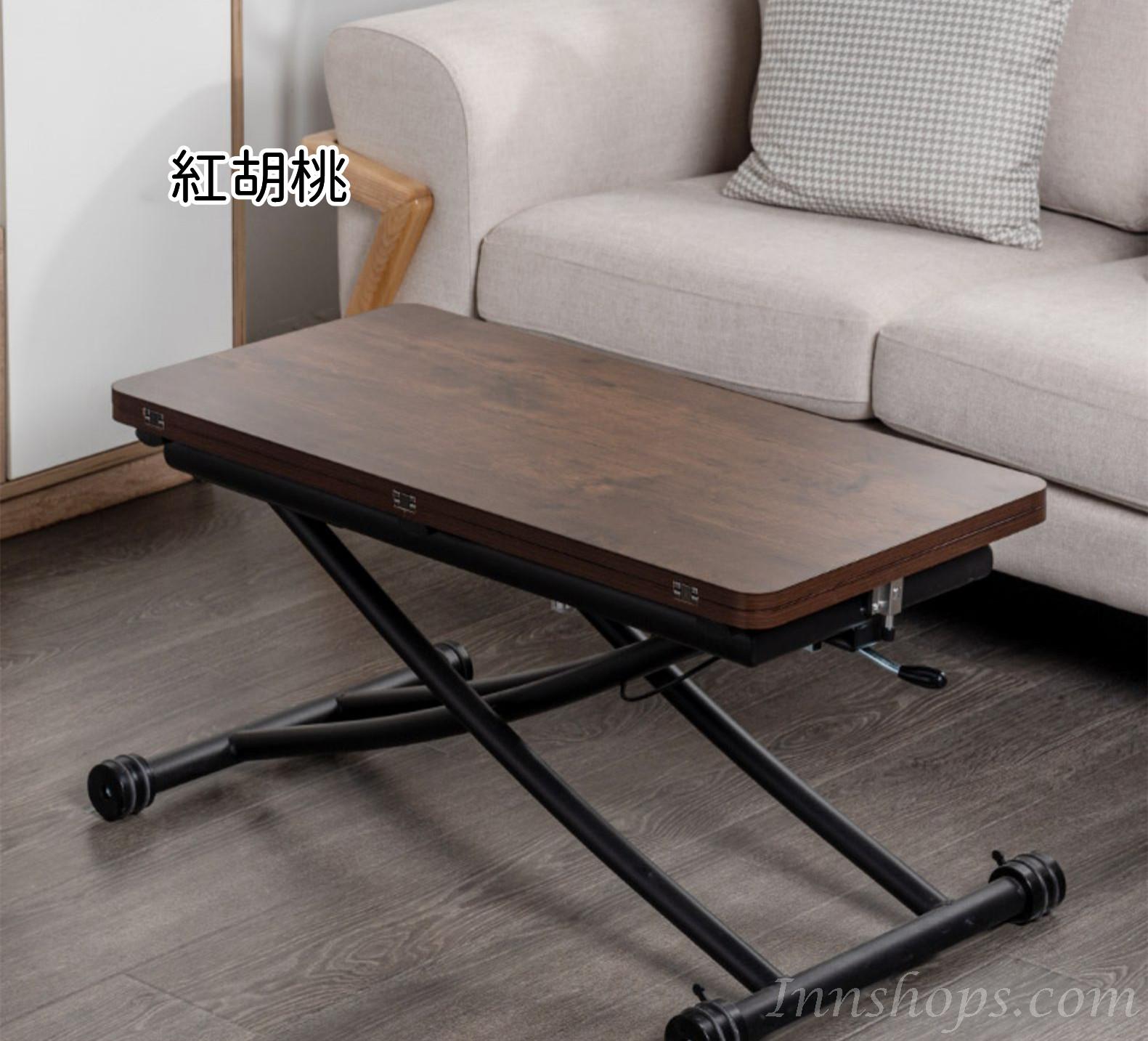 時尚系列 多功能可移動 折疊升降茶几餐桌兩用 80/90/100cm (IS8261)hold