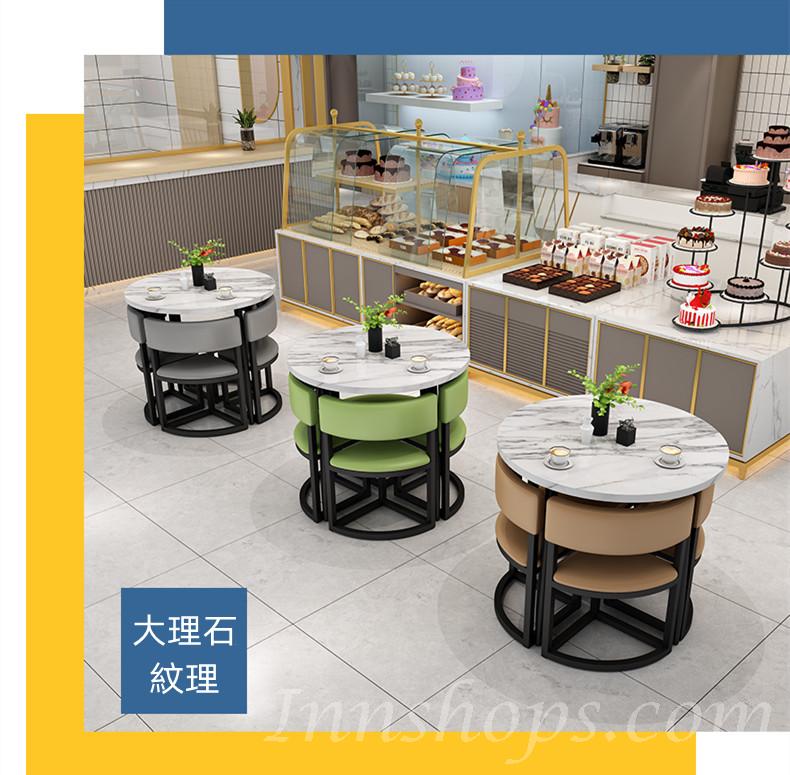 時尚系列 學校家具簡約小圓桌可收納桌椅子 80cm (IS8265)