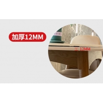 北歐實木白蠟木 實木圓桌岩板圓形餐桌轉盤120/130cm(IS8214)