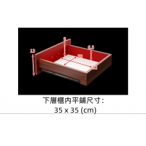 學校家具辦公室帶鎖儲物櫃 滾輪移動桌下小櫃子 床頭櫃 40cm (IS8237)