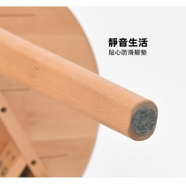 日式品味系列 實木圓形餐桌椅桌子 家用小圓桌60/70/80cm(IS8238)