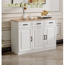 北歐風格實木餐邊櫃置物櫃酒櫃*80/119/158/197cm (IS8257)