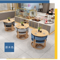 時尚系列 學校家具簡約小圓桌可收納桌椅子 80cm (IS8265)