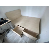 訂造 油壓床+2櫃桶+床頭板 *可訂做呎吋及顔色(不包床褥) (IS8275)