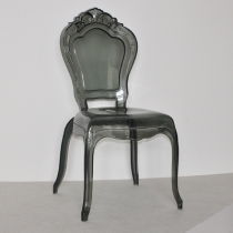 歐式亞克力休閒水晶椅子 創意設計師透明餐椅宮廷椅52cm（IS8287）