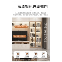 田園純白.象牙白系列 客廳輕奢電視櫃儲物組合180cm/220cm/300cm（IS8311）