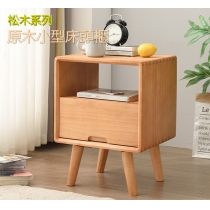 芬蘭實木松木系列 原木小型床頭櫃/茶几 40cm (IS8314)