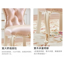 維也納系列 實木真皮餐椅 (IS0824)