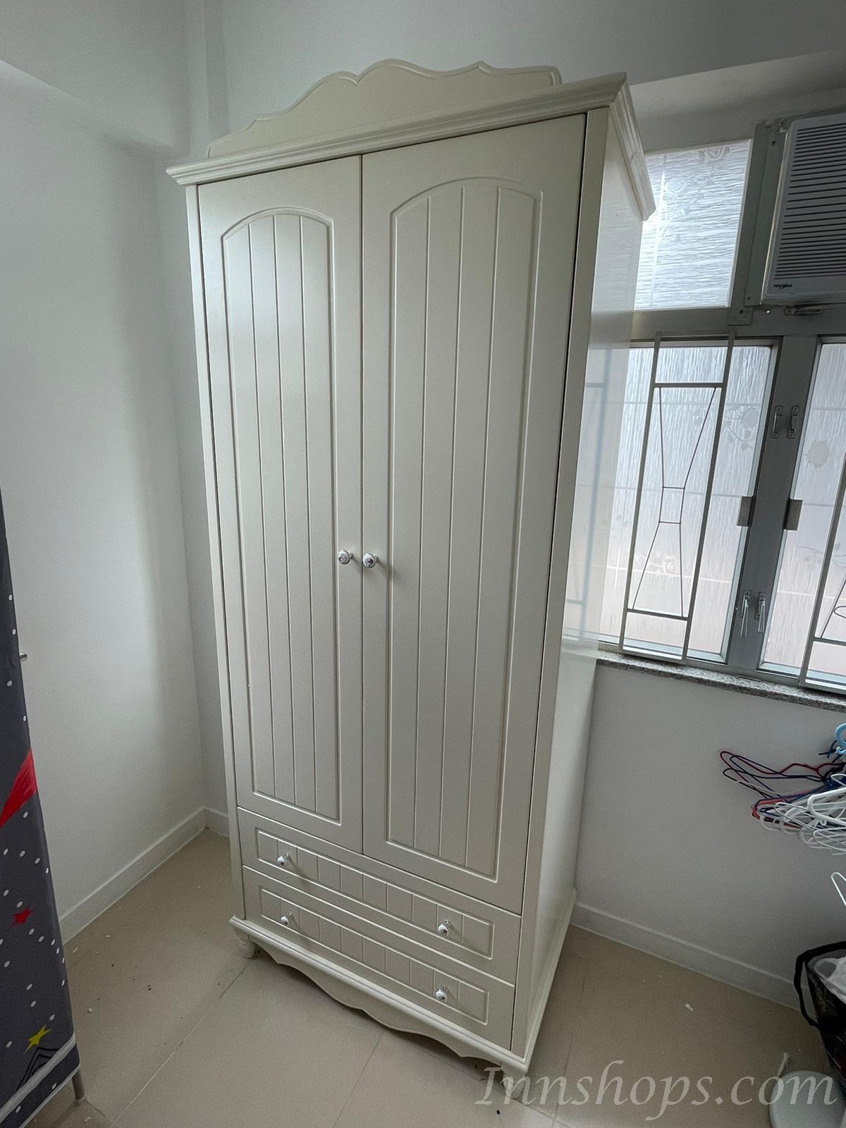 英倫典雅 2門衣櫃 93cm (IS0513)