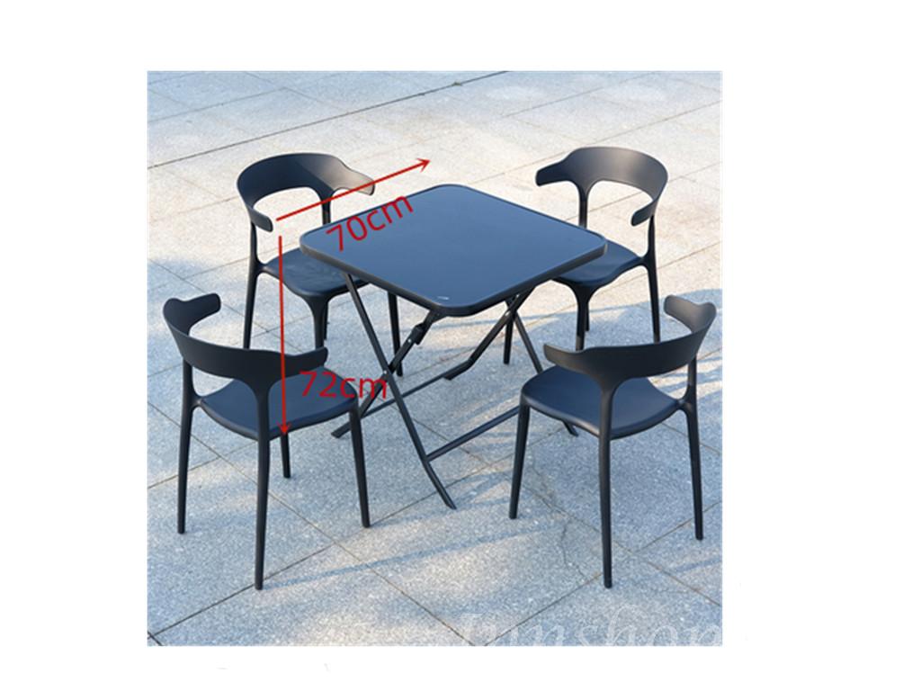 戶外學校家具室外休閒洽談折疊桌 外擺餐桌椅子60cm/70cm/80cm/110cm(IS8326）