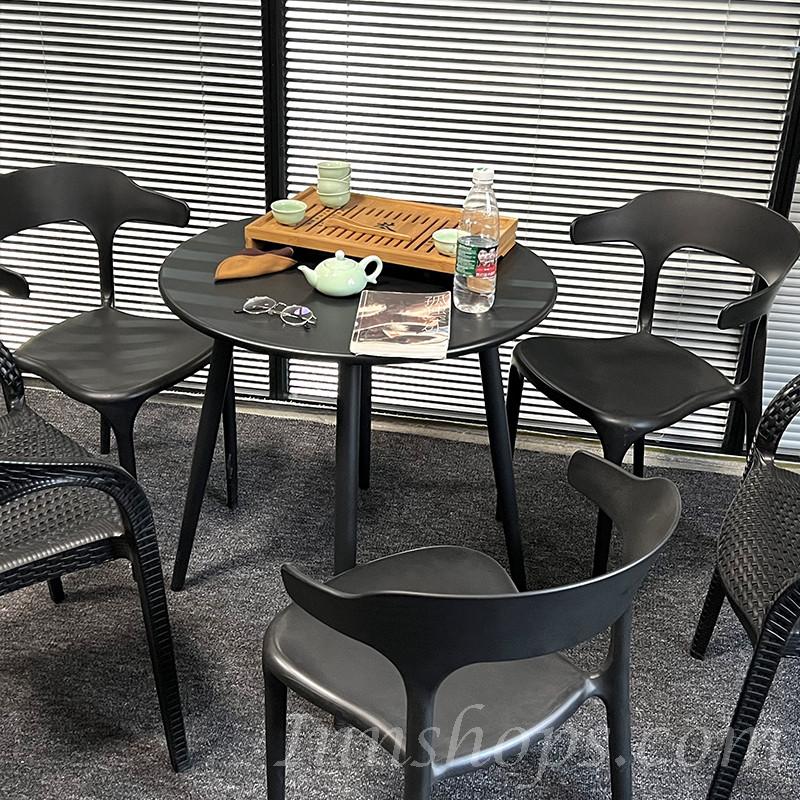 戶外學校家具室外休閒碳鋼桌 外擺餐桌椅子60cm/70cm/80cm/120cm/150cm(IS8327）