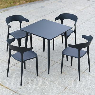 戶外學校家具室外休閒碳鋼桌 外擺餐桌椅子60cm/70cm/80cm/120cm/150cm(IS8327）