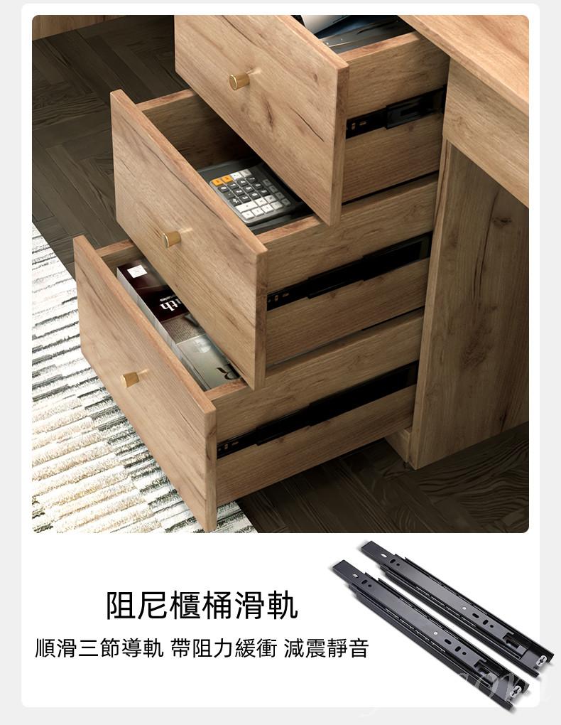 北歐格調·摩登·品味系列 雙人書桌書架工作台電腦台組合 180/200/220/240cm (IS8370)