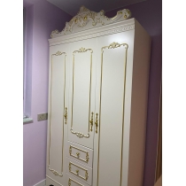 法式貴族實木系列 3門衣櫃 102cm/142cm (IS5063)