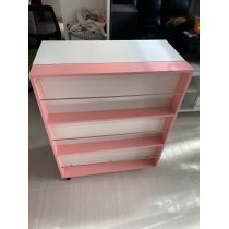 兒童皇國 創意兒童旋轉折疊桌 書架書櫃組合一體小戶型電腦台 書櫃（IS8062)