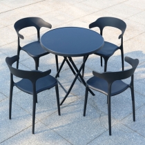 戶外學校家具室外休閒洽談折疊桌 外擺餐桌椅子60cm/70cm/80cm/110cm(IS8326）