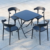 戶外學校家具室外休閒洽談折疊桌 外擺餐桌椅子60cm/70cm/80cm/110cm(IS8326）