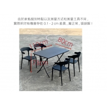 戶外學校家具室外休閒洽談折疊桌 外擺餐桌椅子60cm/70cm/80cm/110cm(IS8326）