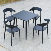 戶外學校家具室外休閒碳鋼桌 外擺餐桌椅子60cm/70cm/80cm/120cm/150cm(IS8327）
