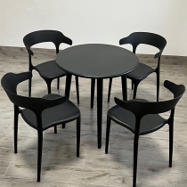 戶外學校家具室外休閒碳鋼桌 外擺餐桌椅子60cm/70cm/80cm/120cm/150cm(IS8327）