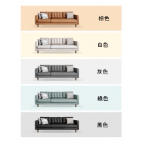 日式 現代簡約 科技皮 三人梳化 216cm (IS8357)
