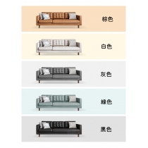 日式 現代簡約 科技皮 三人梳化 216cm (IS8357)