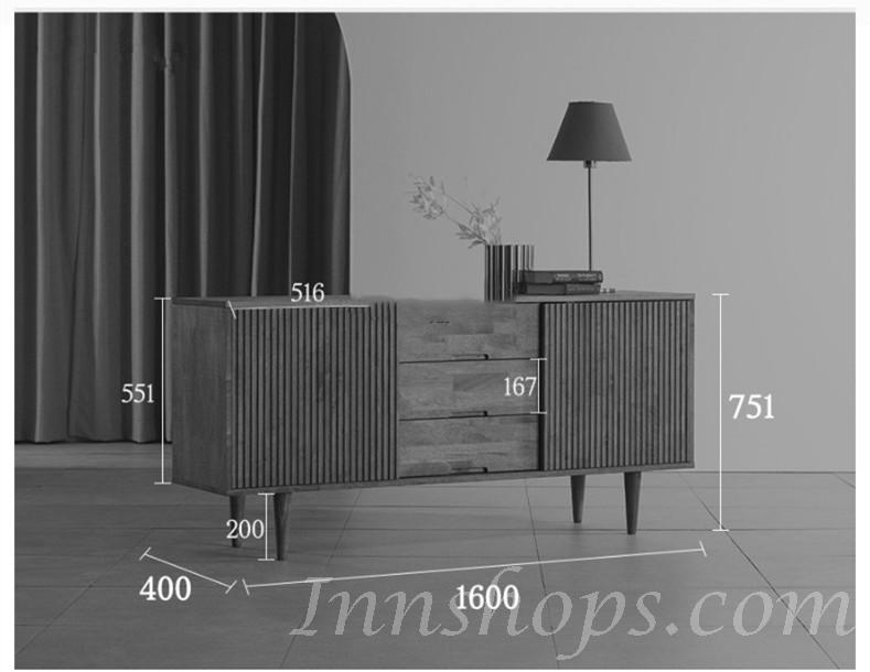 日式實木橡木系列收納儲物櫃 餐邊櫃*160cm (IS8439)